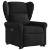 Fauteuil inclinable électrique noir tissu 