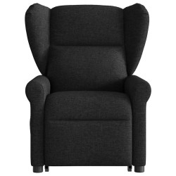 Fauteuil inclinable électrique noir tissu 