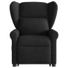 Fauteuil inclinable électrique noir tissu 