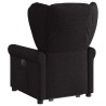 Fauteuil inclinable électrique noir tissu 