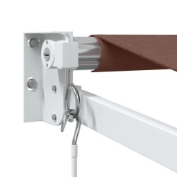 Auvent manuel rétractable marron 450x300 cm 