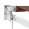 Auvent manuel rétractable marron 450x300 cm 