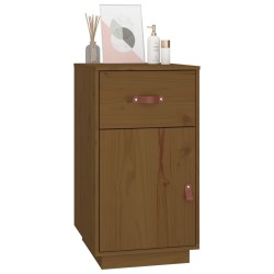Armoire de bureau Marron miel 40x50x75 cm Bois massif de pin 
