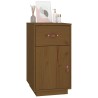 Armoire de bureau Marron miel 40x50x75 cm Bois massif de pin 