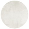 Tapis OVIEDO à poils courts crème Ø 80 cm 