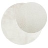 Tapis OVIEDO à poils courts crème Ø 80 cm 