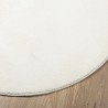 Tapis OVIEDO à poils courts crème Ø 80 cm 