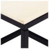 Table basse Blanc 60x60x35 cm Pierre véritable texture marbre 