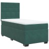 Sommier à lattes de lit avec matelas Vert foncé 90x190 cm 