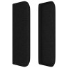 Tête de lit avec oreilles Noir 203x16x78/88 cm Tissu 