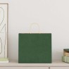 Sacs en papier 50 pcs avec poignées vert 32x22x28 cm 