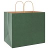 Sacs en papier 50 pcs avec poignées vert 32x22x28 cm 