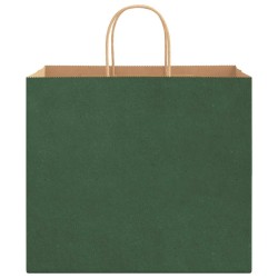 Sacs en papier 50 pcs avec poignées vert 32x22x28 cm 