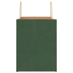 Sacs en papier 50 pcs avec poignées vert 32x22x28 cm 