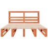 Cadre de lit sans matelas cire marron 160x200cm bois pin massif 
