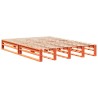 Cadre de lit sans matelas cire marron 160x200cm bois pin massif 