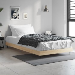 Cadre de lit sans matelas chêne sonoma 90x190 cm 