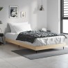 Cadre de lit sans matelas chêne sonoma 90x190 cm 