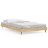Cadre de lit sans matelas chêne sonoma 90x190 cm 