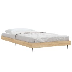 Cadre de lit sans matelas chêne sonoma 90x190 cm 
