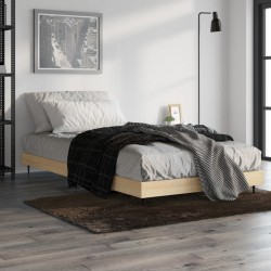Cadre de lit sans matelas chêne sonoma 90x190 cm 