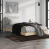 Cadre de lit sans matelas chêne sonoma 90x190 cm 