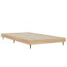Cadre de lit sans matelas chêne sonoma 90x190 cm 