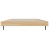 Cadre de lit sans matelas chêne sonoma 90x190 cm 