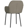 Chaises à manger lot de 2 Gris clair Velours 