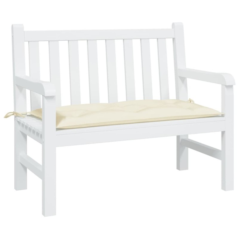 Coussin de banc de jardin crème 100x50x7 cm tissu oxford 