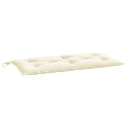 Coussin de banc de jardin crème 100x50x7 cm tissu oxford 