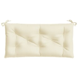 Coussin de banc de jardin crème 100x50x7 cm tissu oxford 