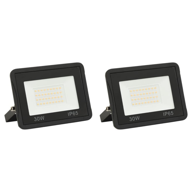 Projecteurs à LED 2 pcs 30 W Blanc chaud  