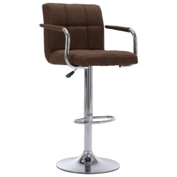 Chaise de bar Marron Tissu 