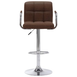 Chaise de bar Marron Tissu 