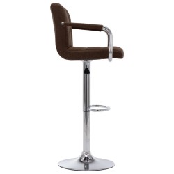 Chaise de bar Marron Tissu 