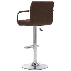 Chaise de bar Marron Tissu 