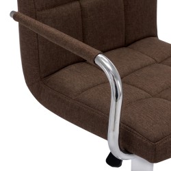 Chaise de bar Marron Tissu 