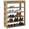 Étagère à chaussures chêne artisanal bois d'ingénierie 