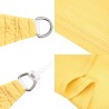 Parasol en PEHD triangulaire 5x5x5 m Beige 