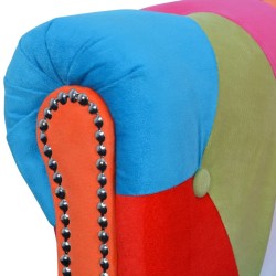 Canapé Chesterfield 2 places tissu 