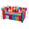 Canapé Chesterfield 2 places tissu 