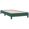 Sommier à lattes de lit et matelas vert foncé 80x210 cm velours 