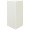 Jardinière blanc triangulaire 50x43x75 cm acier 