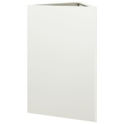 Jardinière blanc triangulaire 50x43x75 cm acier 
