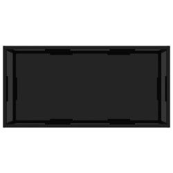 322898Coffee Table Black 100x50x35 cm Tempered Glass 