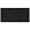 322898Coffee Table Black 100x50x35 cm Tempered Glass 