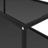322898Coffee Table Black 100x50x35 cm Tempered Glass 