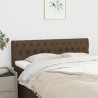 Têtes de lit 2 pcs Marron Foncé 80x7x78/88 cm Tissu 