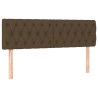 Têtes de lit 2 pcs Marron Foncé 80x7x78/88 cm Tissu 
